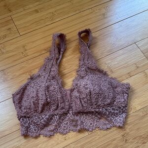 Aerie Lace Bralette in Dusty Rose